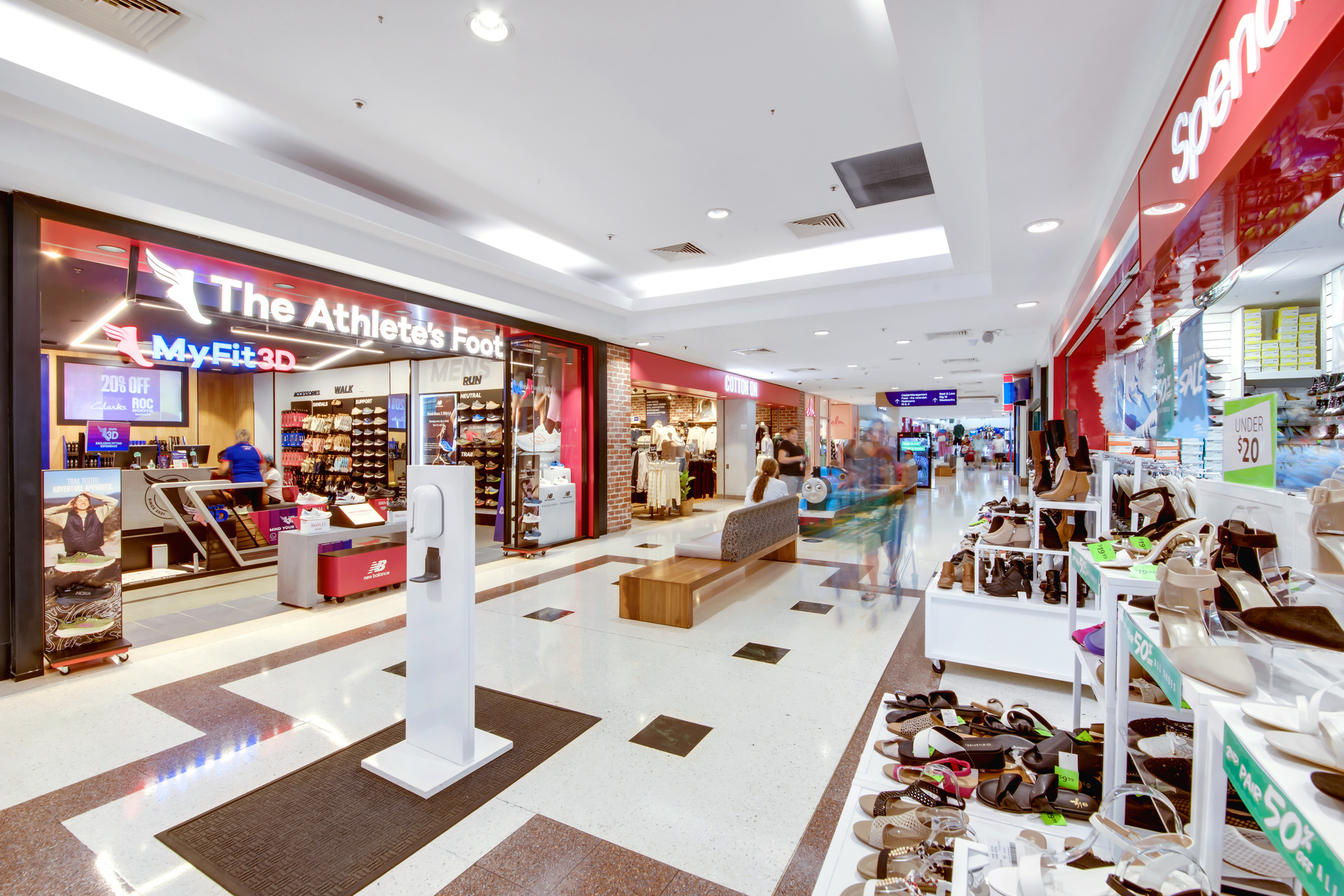 Around the centre